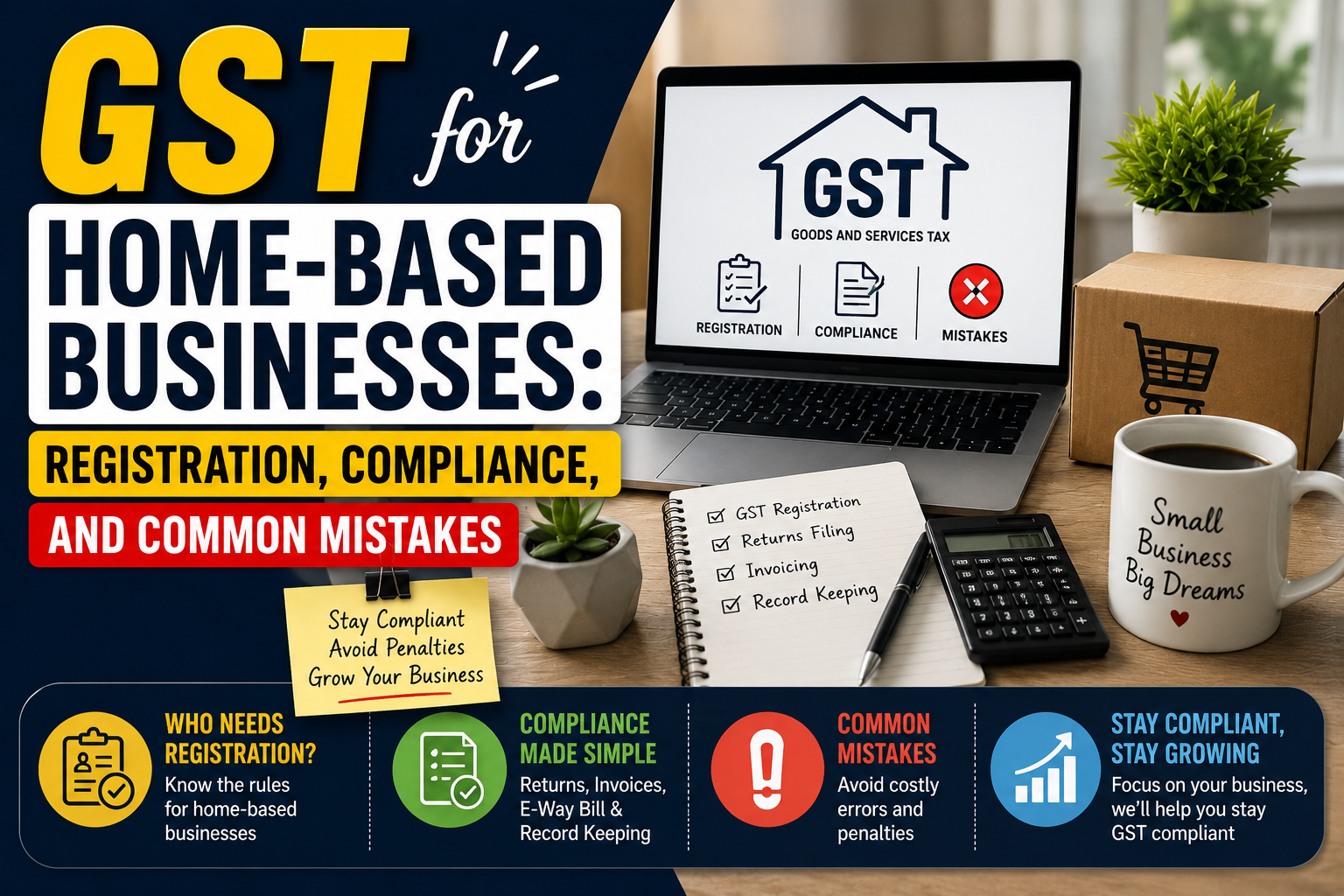 GST For Home-Based Businesses: Registration, Compliance, And Common Mistakes